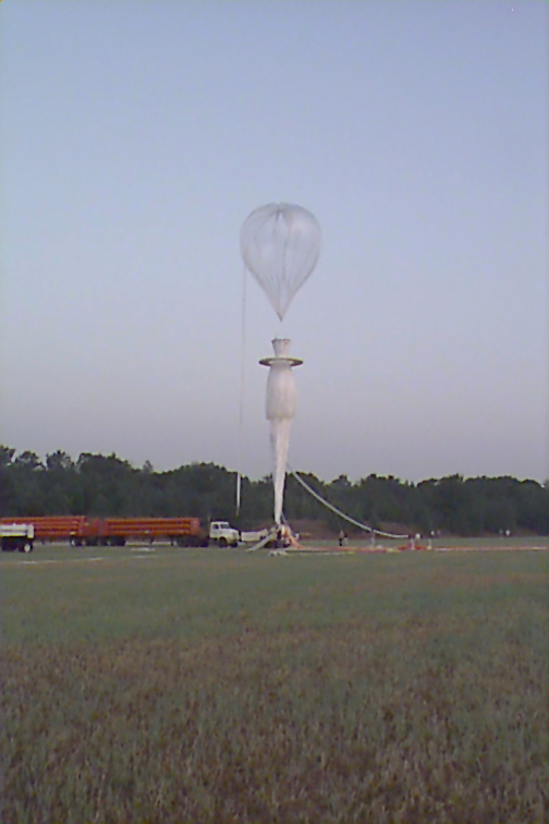 detailed view of the top part of the main balloon